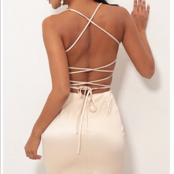 lucy in the sky satin dress